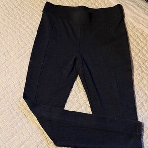 CAbi Black Ponte Knit Ankle Pants
